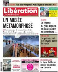 Portada de Libération Champagne (Francia)