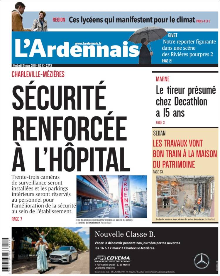 Portada de L'Ardenais (Francia)