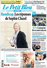 Portada de Le Petit Bleu (Francia)