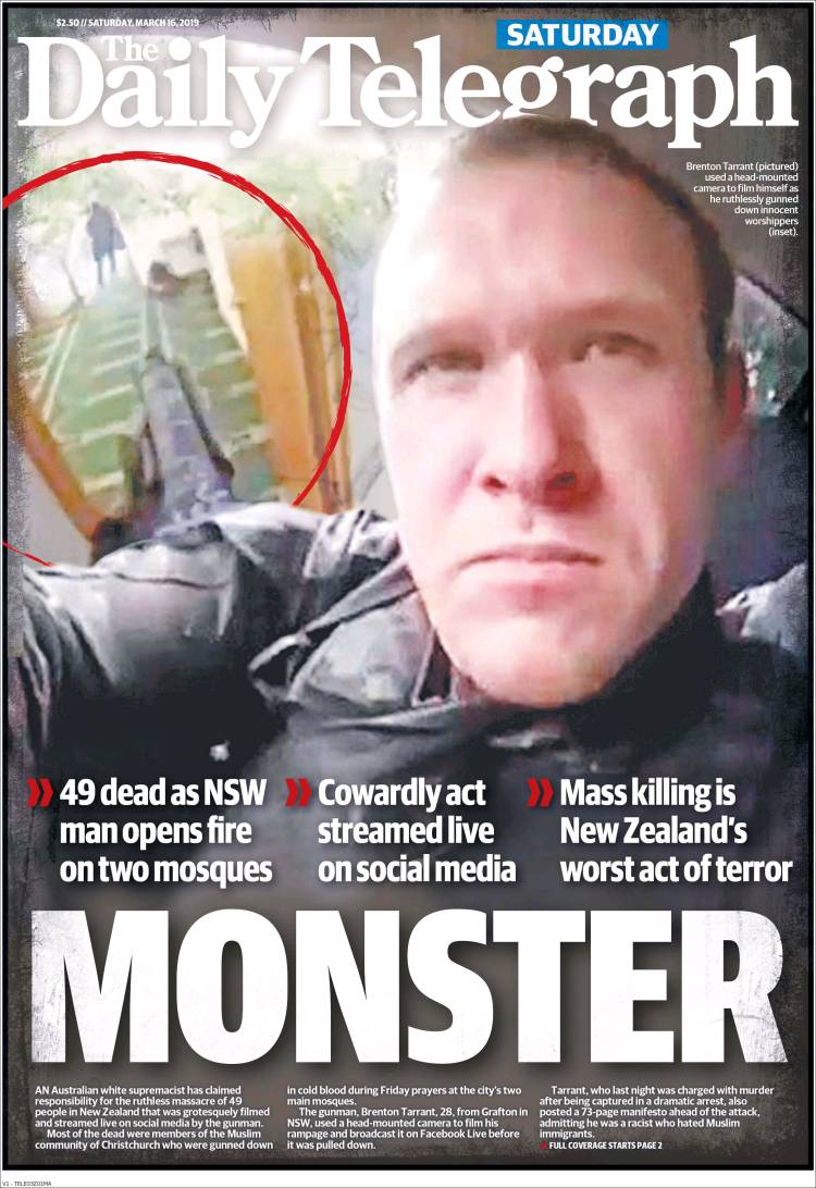 Portada de The Daily Telegraph (Australia)