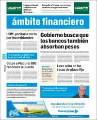 Portada de Diario Ambito Financiero (Argentina)