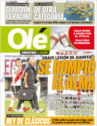 Portada de Olé (Argentina)