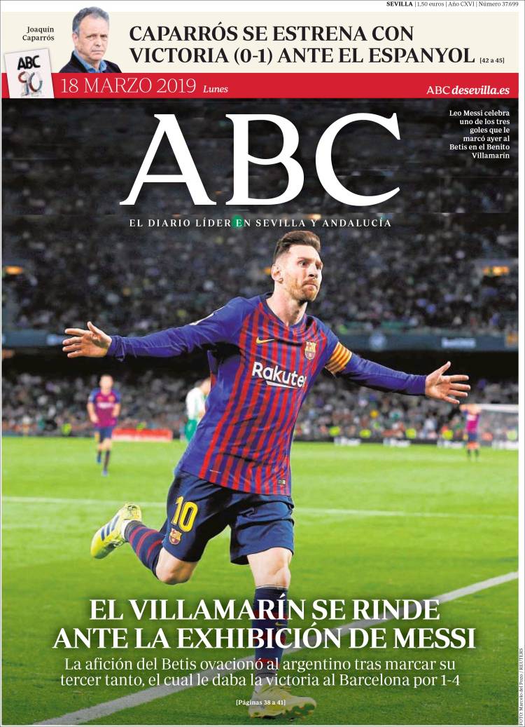 Portada de ABC - Sevilla (España)