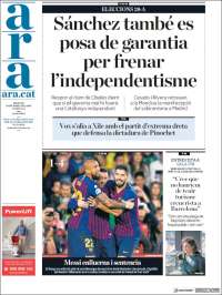 Portada de Ara (España)