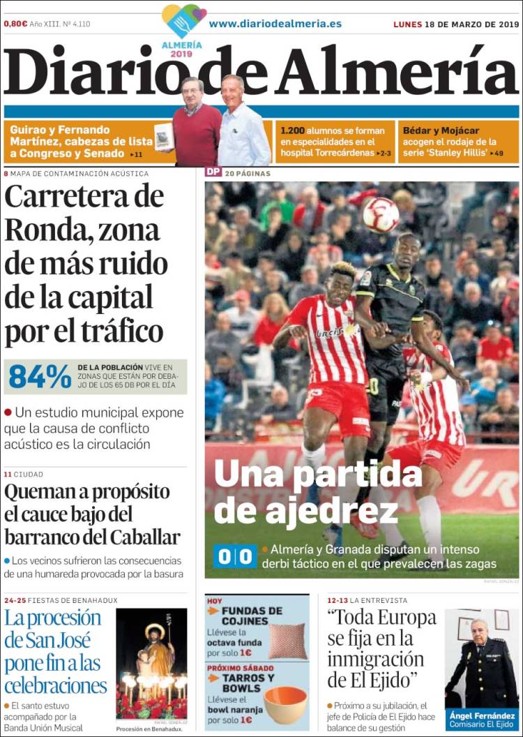 Portada de Diario de Almería (Spain)