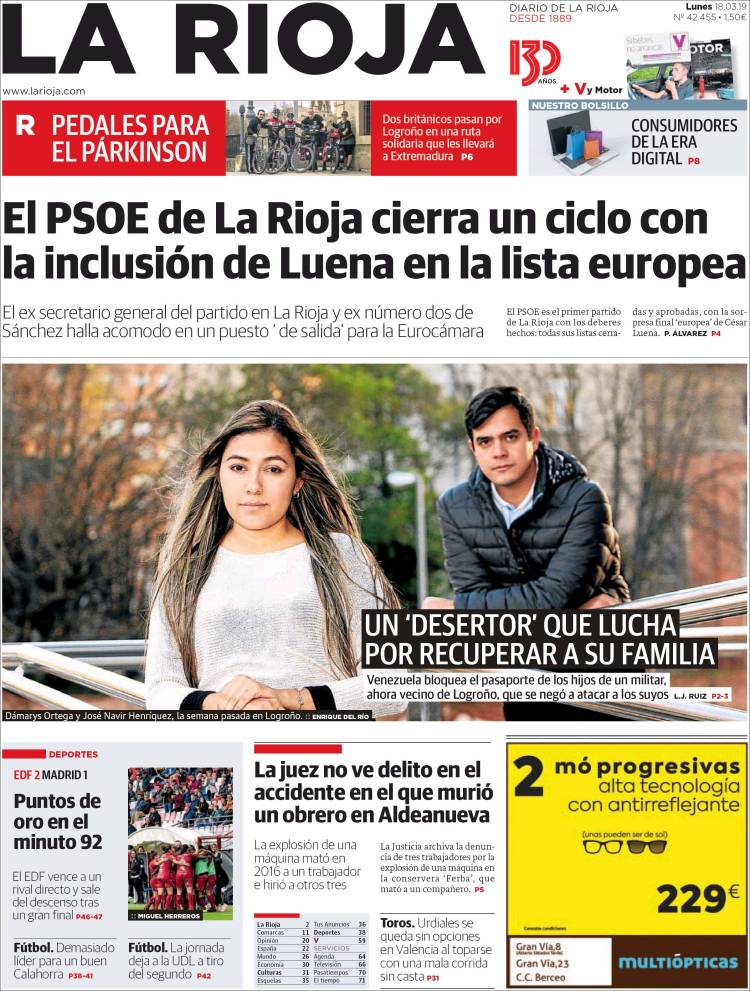 Portada de La Rioja (Spain)