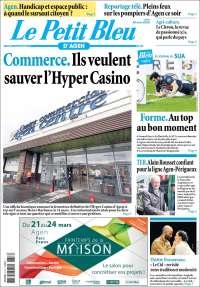 Portada de Le Petit Bleu (Francia)