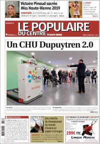 Portada de Le Populaire du Centre (Francia)