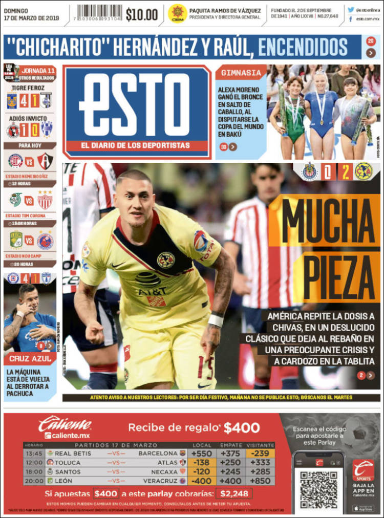 Portada de Esto (M&eacute;xico)