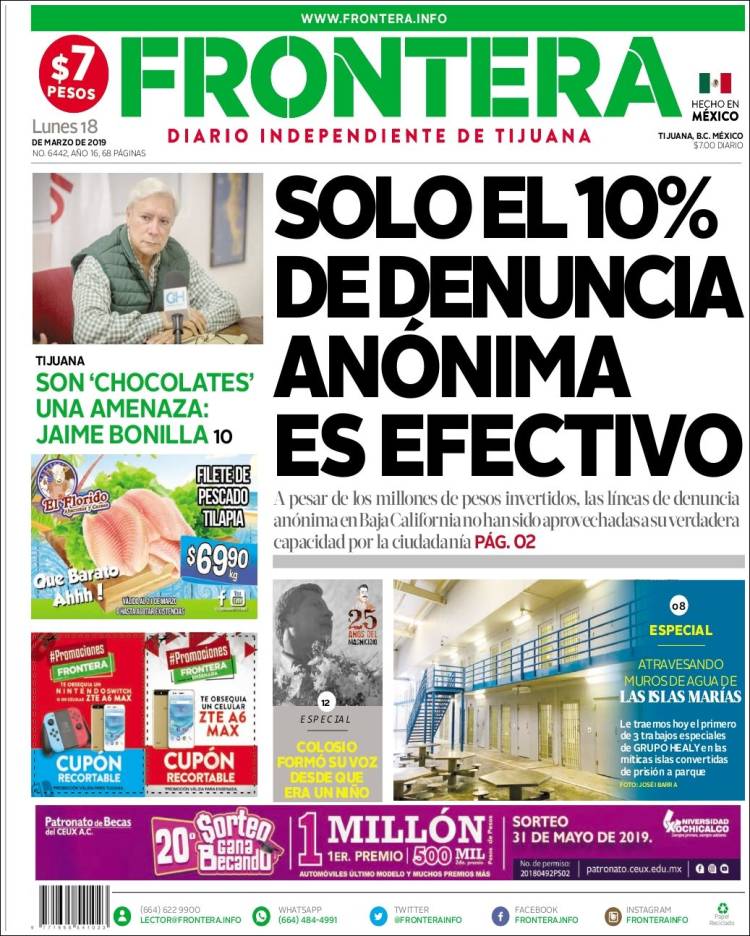 Portada de Frontera (M&eacute;xico)