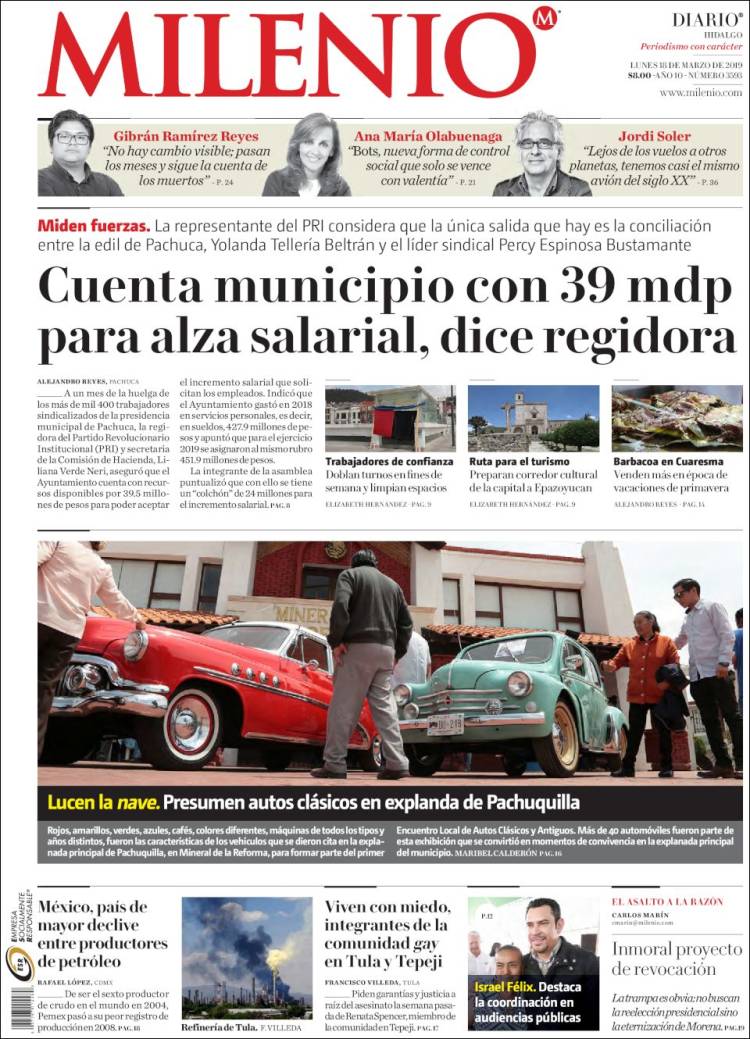 Portada de Milenio de Hidalgo (M&eacute;xico)