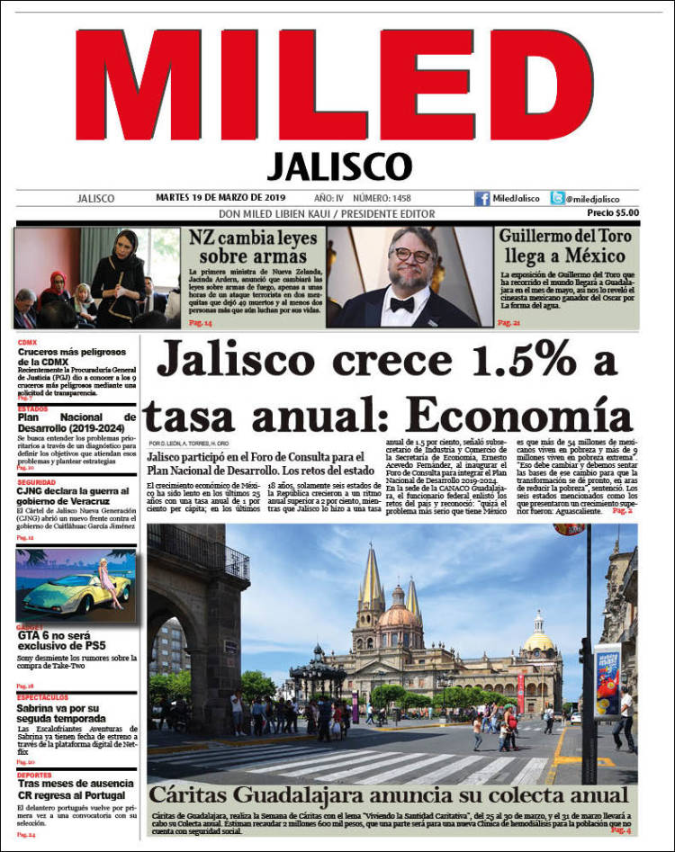 Portada de Miled - Jalisco (México)