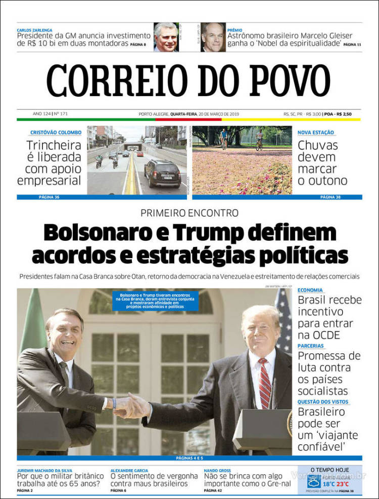 Portada de Correio Do Povo (Brasil)