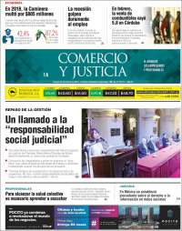 Portada de Comercio y Justicia (Argentina)