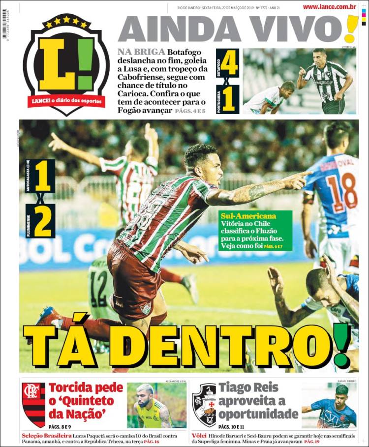 Portada de Lance! (Brasil)