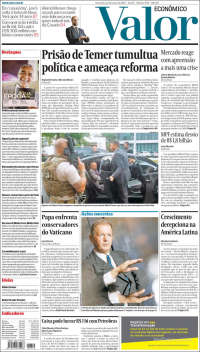 Portada de Valor Econômico (Brasil)