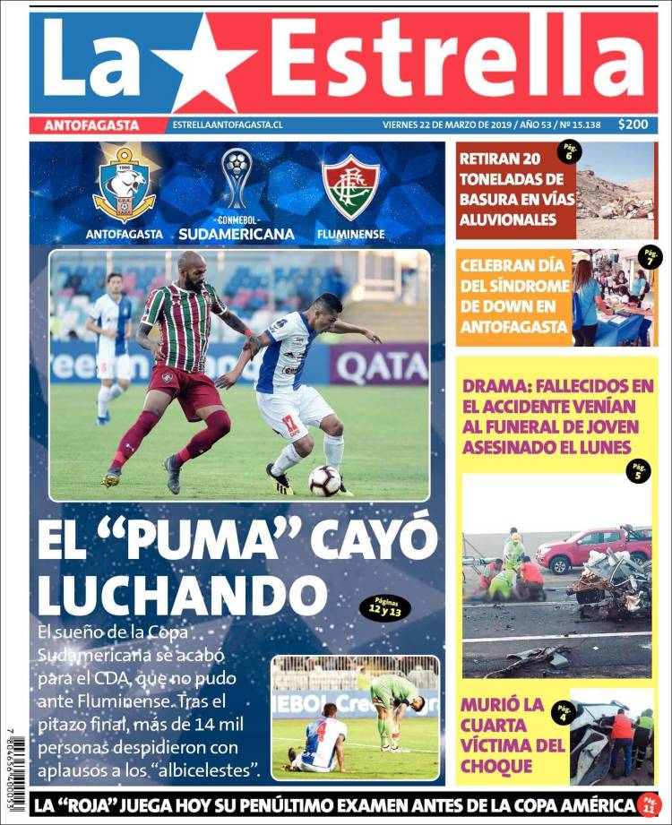 Portada de La Estrella del Norte (Chile)