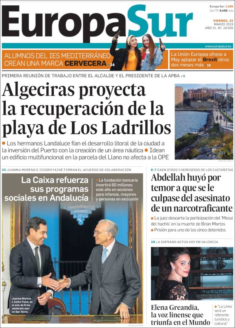 Portada de Europa Sur (España)