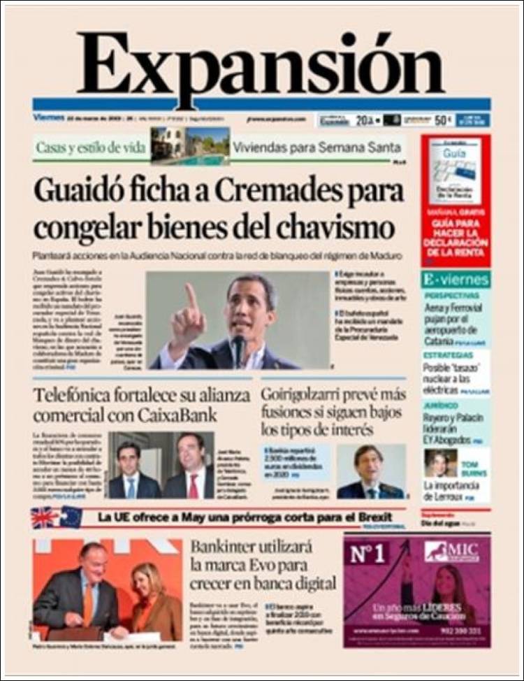 Portada de Expansión (Espa&ntilde;a)