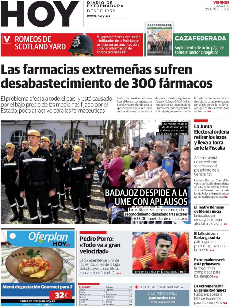 Portada de Hoy - Badajoz (España)