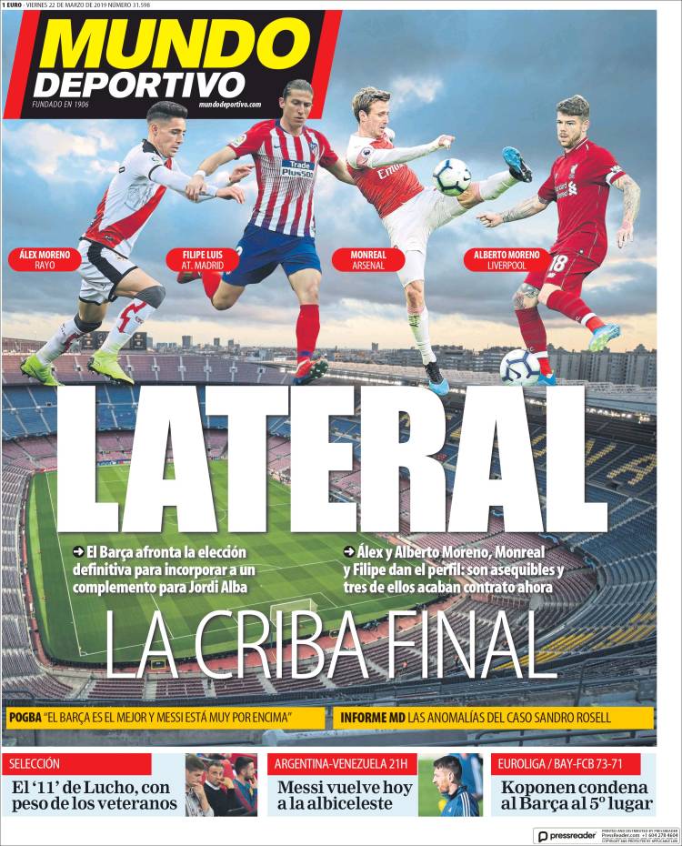 Portada de El Mundo Deportivo (España)