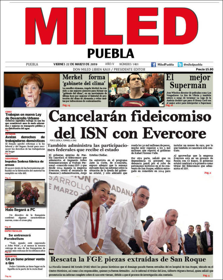 Portada de Miled - Puebla (M&eacute;xico)