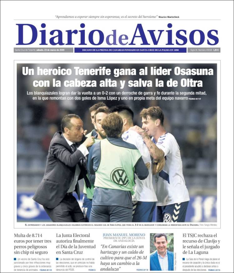 Portada de Diarios de Avisos (Espa&ntilde;a)