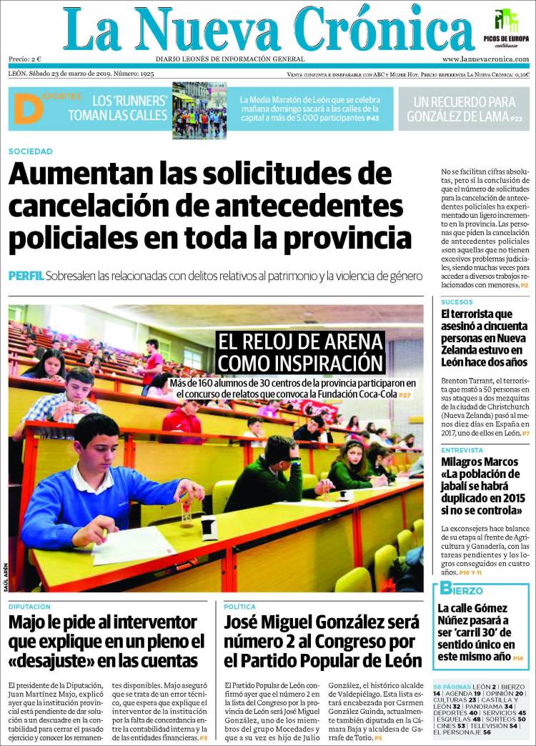 Portada de La Nueva Crónica (Espa&ntilde;a)