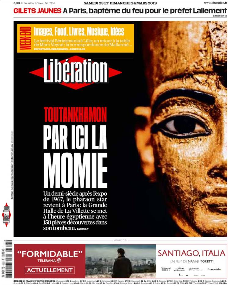 Portada de Libération (Francia)