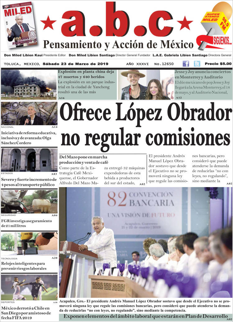 Portada de A.B.C.  (M&eacute;xico)