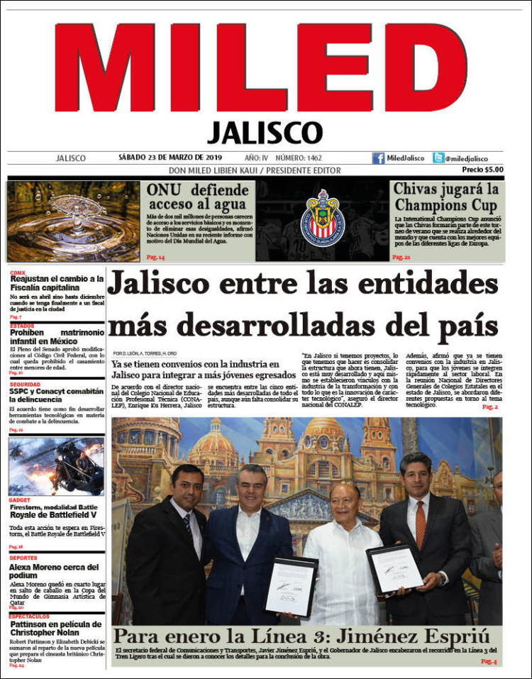 Portada de Miled - Jalisco (M&eacute;xico)