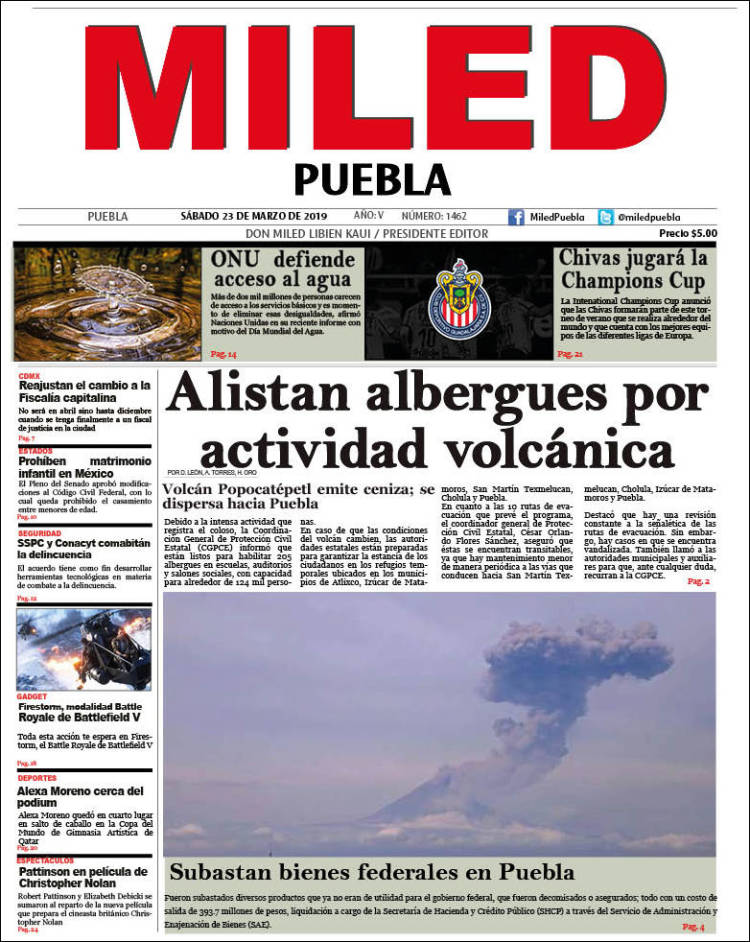 Portada de Miled - Puebla (M&eacute;xico)