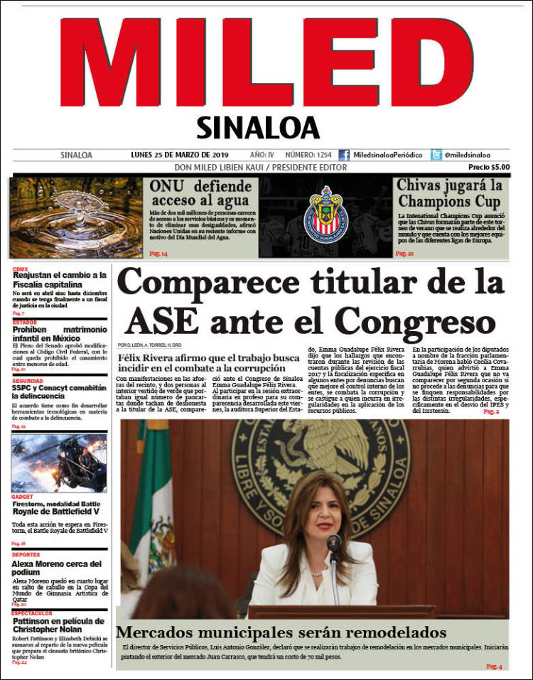 Portada de Miled - Sinaloa (M&eacute;xico)