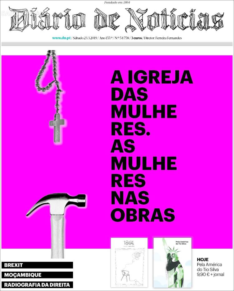 Portada de Diário de Noticias (Portugal)