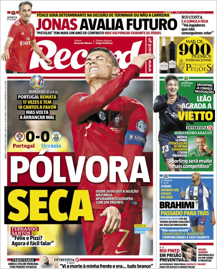 Portada de Record (Portugal)