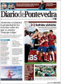 Portada de Diario de Pontevedra (España)