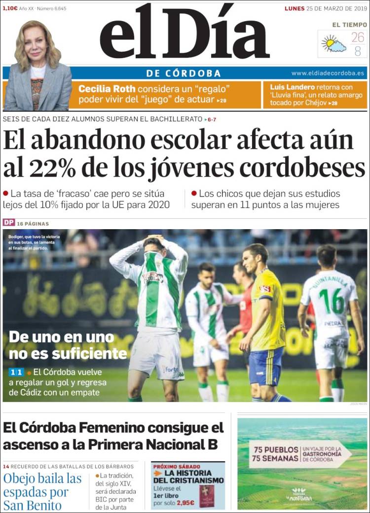 Portada de El Día de Córdoba (Spain)