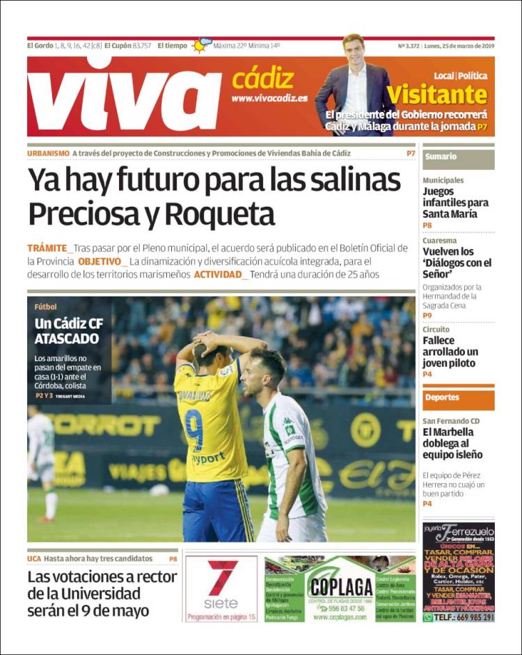 Portada de Viva Cadiz (Spain)