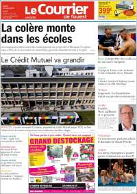 Portada de Le Courrier de l'Ouest (Francia)