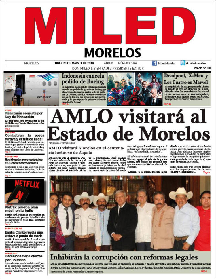 Portada de Miled - Morelos (México)