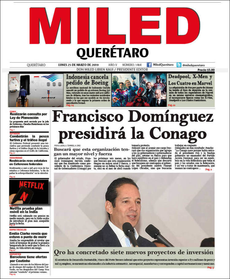 Portada de Miled - Querétaro (M&eacute;xico)