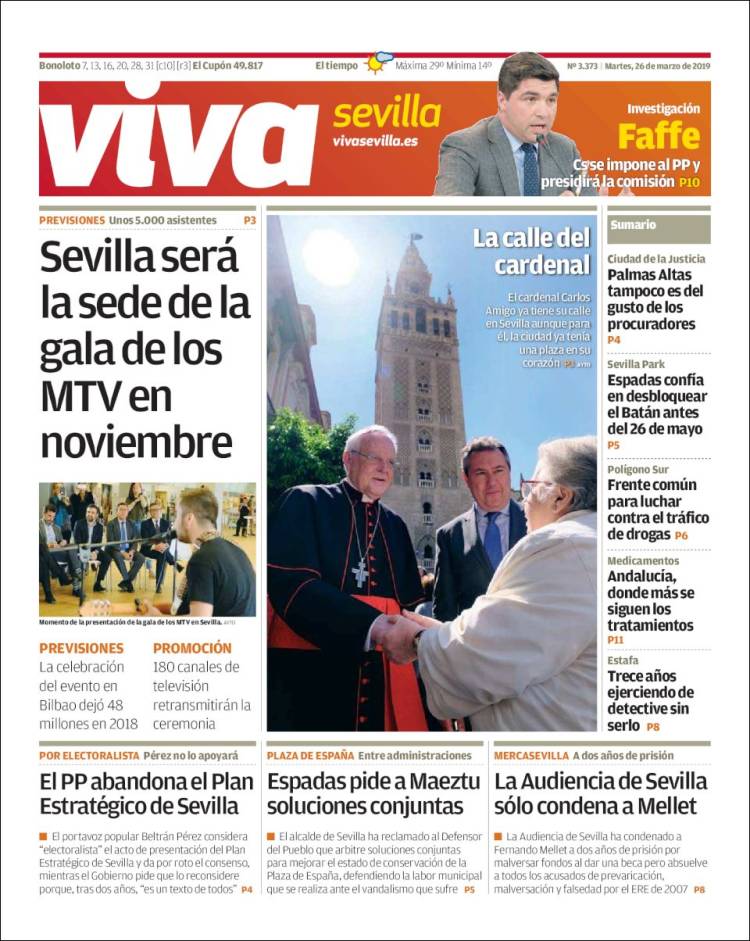 Portada de Viva Sevilla (España)
