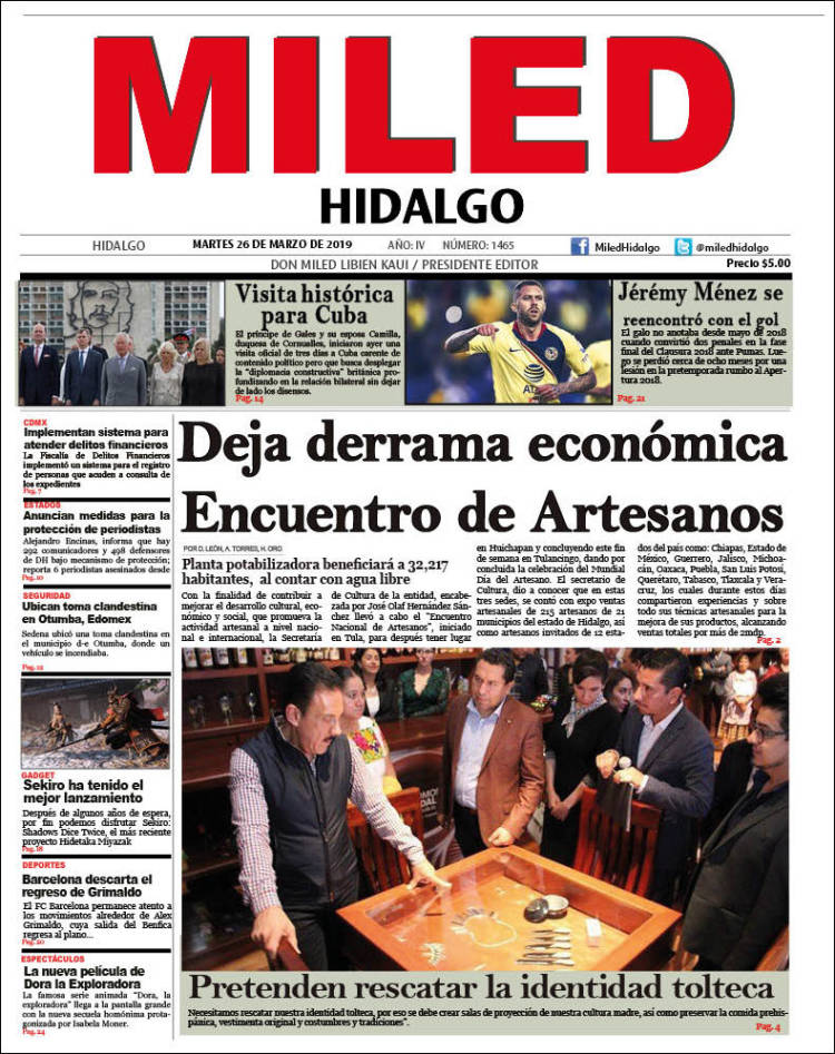 Portada de Miled - Hidalgo (México)