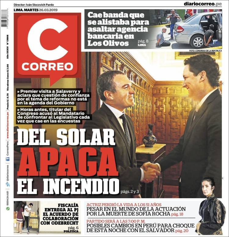 Portada de Diario Correo (Per&uacute;)