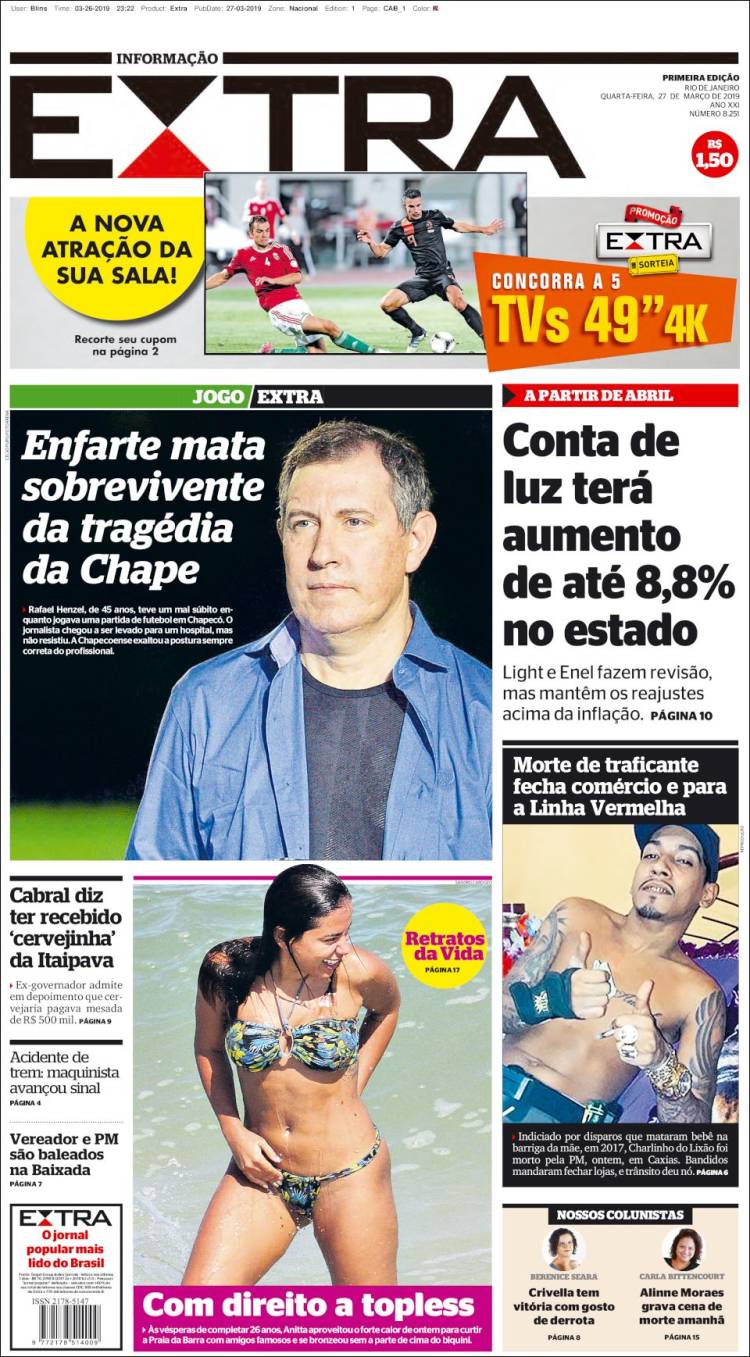 Portada de Extra (Brasil)