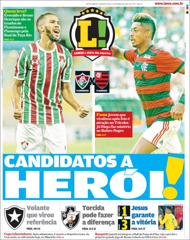 Portada de Lance! (Brasil)