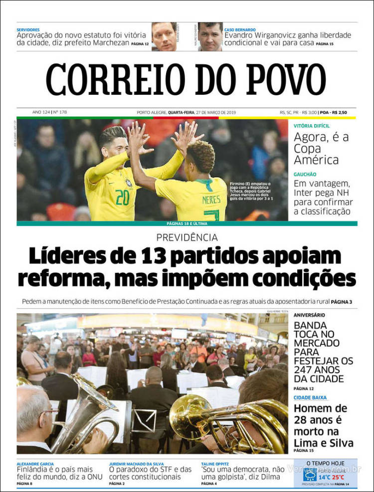 Portada de Correio Do Povo (Brasil)