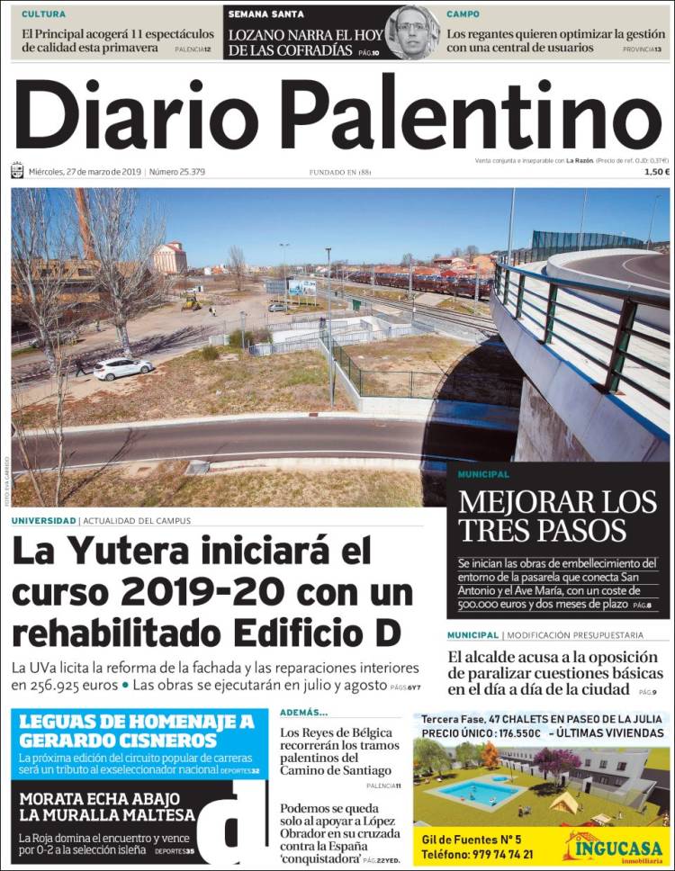 Portada de Diario Palentino (Espa&ntilde;a)