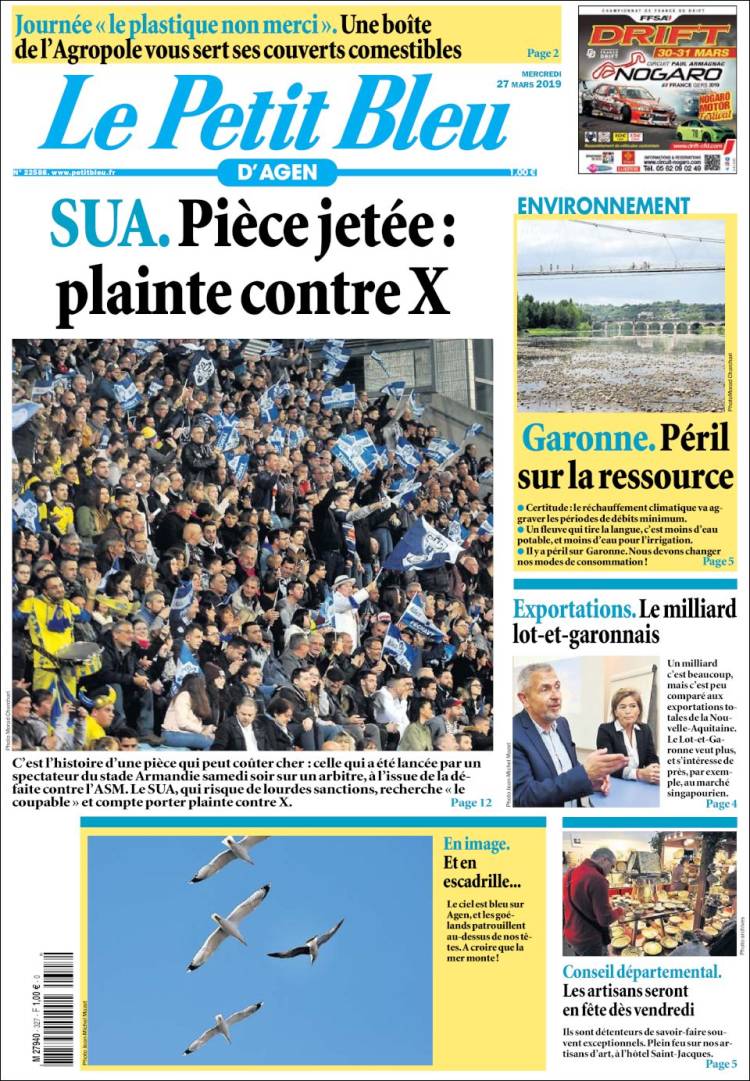 Portada de Le Petit Bleu (France)