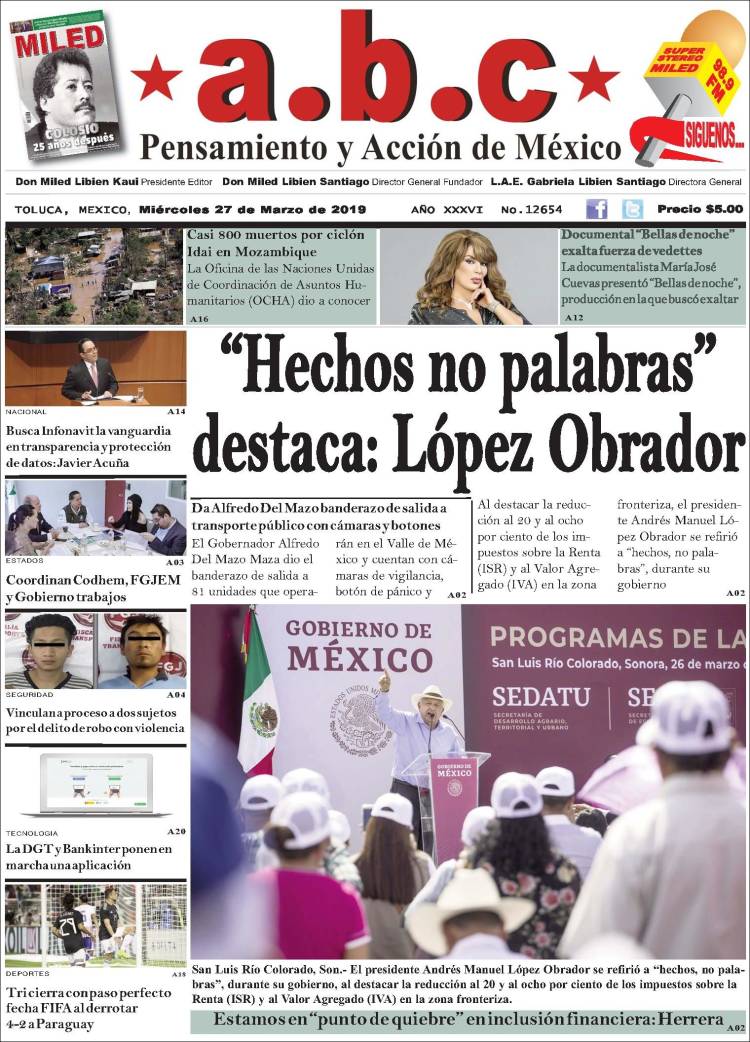 Portada de A.B.C.  (M&eacute;xico)